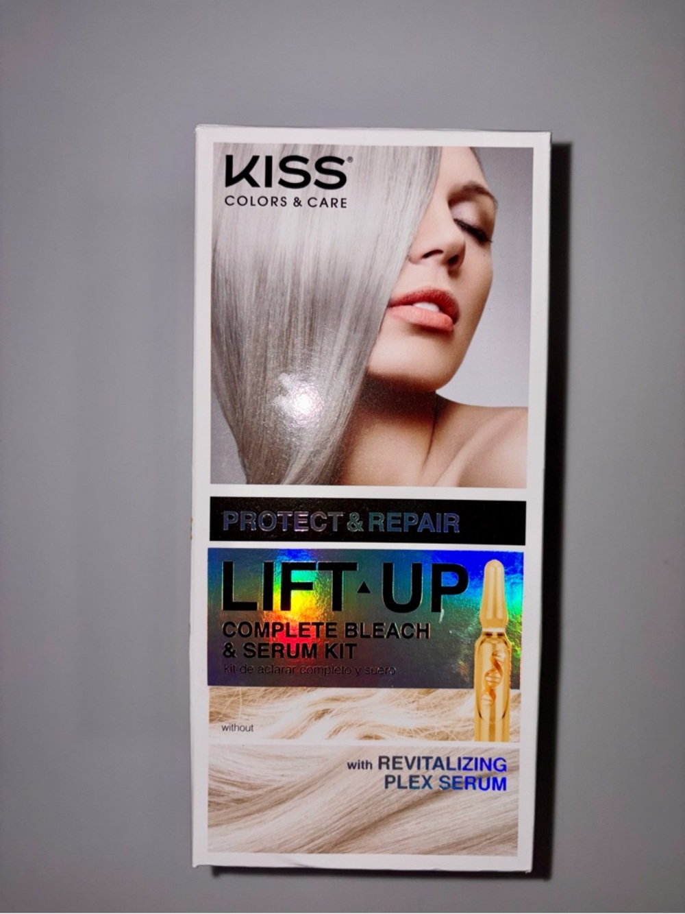 Kiss Colors & Care Lift Up Complete Bleach & Serum Kit Protect & Repair